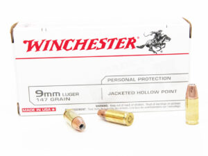 Winchester USA Ammunition 9mm Luger 147 Grain Jacketed Hollow Point