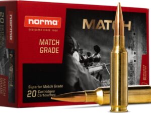 6.5 PRC / 143 GR MATCH GRADE HOLLOW POINT BOAT TAIL / GOLDEN TARGET / 20 RDS / NORMA
