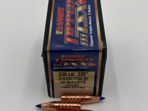 Barnes 338 caliber 210 grain TTSX BT Bullets 50 count