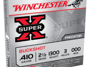 Winchester Super-X Buckshot .410 Ga 2 1/2" 000 Buck 3 Pellet