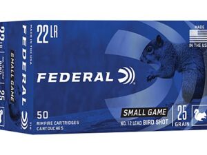 FEDERAL 22LR #12 LEAD BIRDSHOT 50RD
