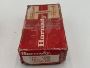 .338 Hornady spire point 225 grain rifle projectiles 73 count partial box