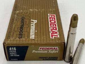 Federal 416 Rem Mag 400 Grain Premium Safari Trophy Bonded SledgeHammer 20 Round ammunition