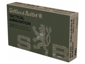 S&B 300 AAC 124GR FMJ 20RD