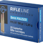 PPU 8MM MAUSER 198GR FMJ 20RD